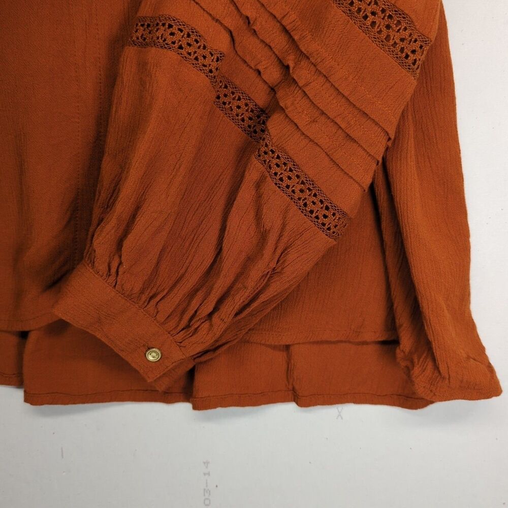 Knox Rose A New Day Blouse XXL Lot Of 2 Tops Burnt Orange - Picture 5 of 16